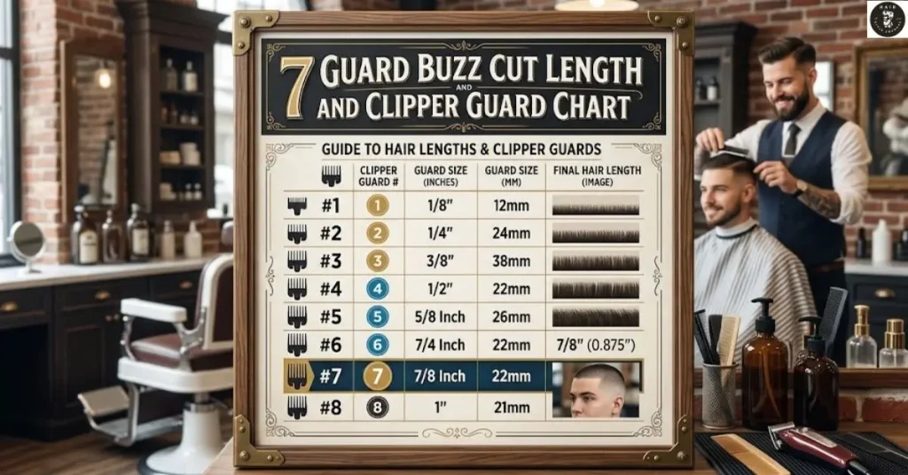 7 Guard Buzz Cut Length and Clipper Guard Chart