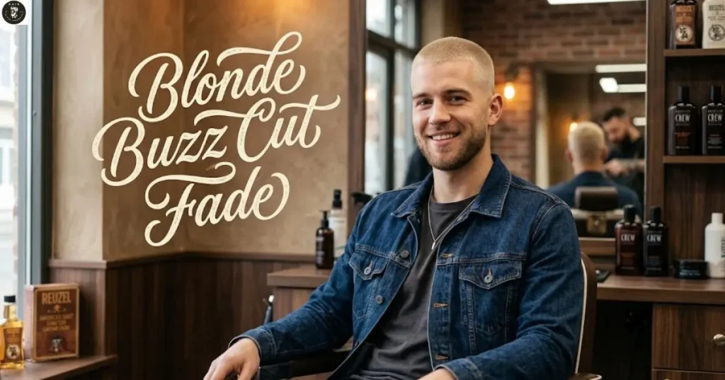 Blonde Buzz Cut Fade