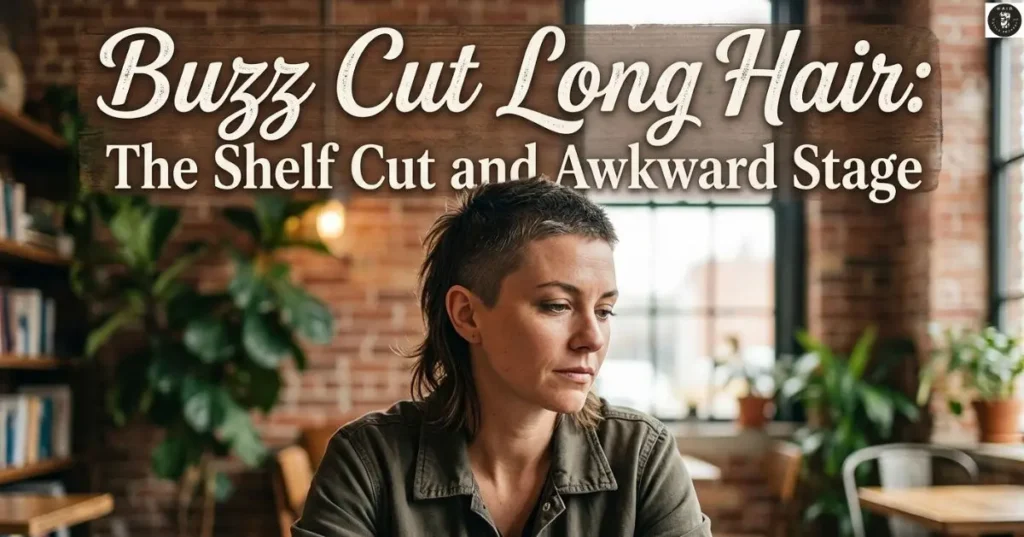 Buzz Cut Long Hair: The Shelf Cut and Awkward Stage
