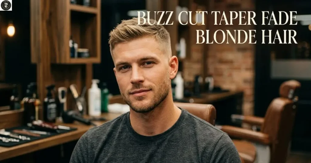 buzz-cut-taper-fade-blonde-hair Buzz Cut Taper Fade Blonde Hair