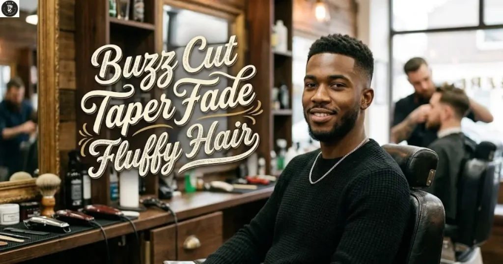 buzz-cut-taper-fade-fluffy-hair Buzz Cut Taper Fade Fluffy Hair