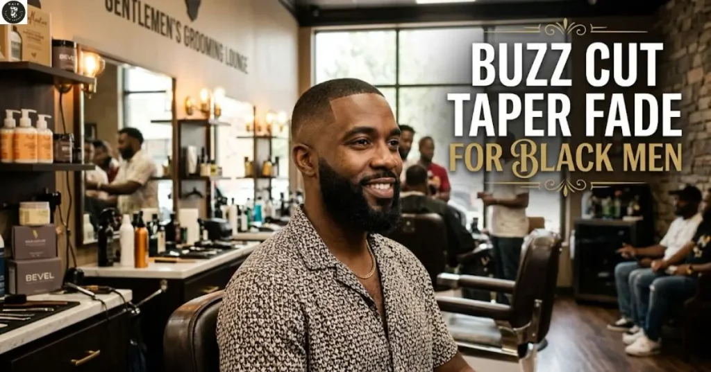 buzz-cut-taper-fade-for-black-men Buzz Cut Taper Fade for Black Men