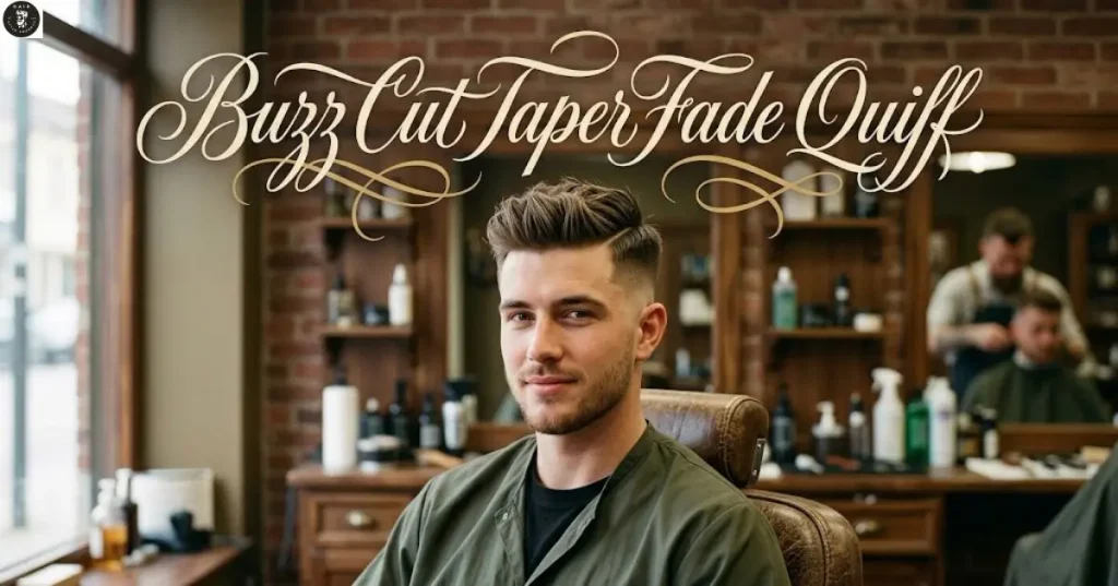 buzz-cut-taper-fade-quiff Buzz Cut Taper Fade Quiff