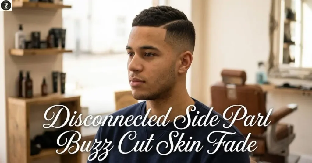Disconnected Side Part Buzz Cut Skin Fade