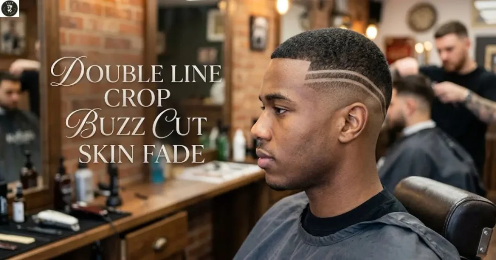 Double Line Crop Buzz Cut Skin Fade