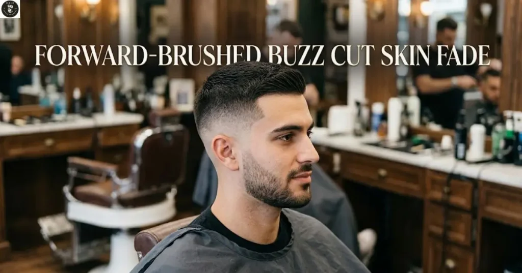 Forward-Brushed Buzz Cut Skin Fade