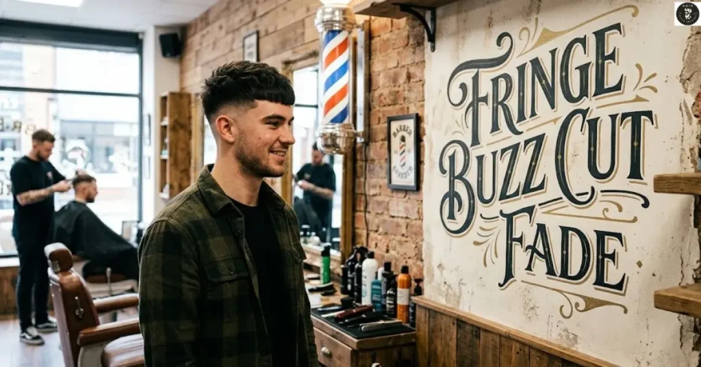 Fringe Buzz Cut Fade