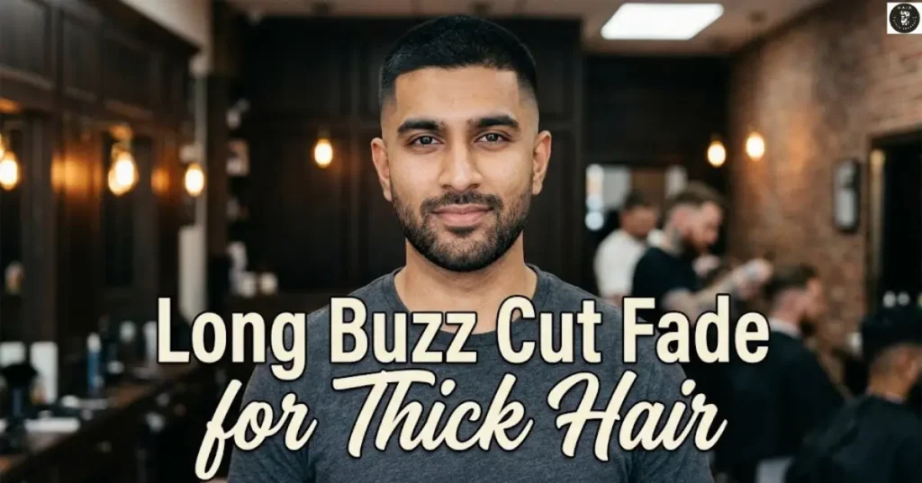 Long Buzz Cut Fade for Thick Hair
