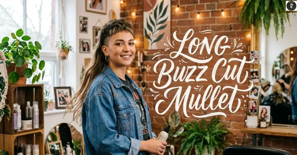 Long Buzz Cut Mullet