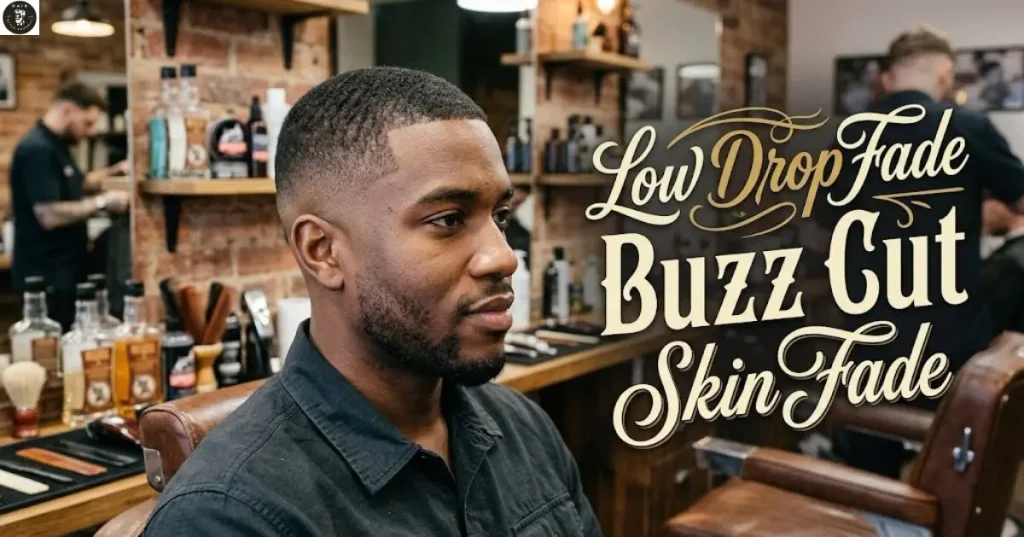 Low Drop Fade Buzz Cut Skin Fade