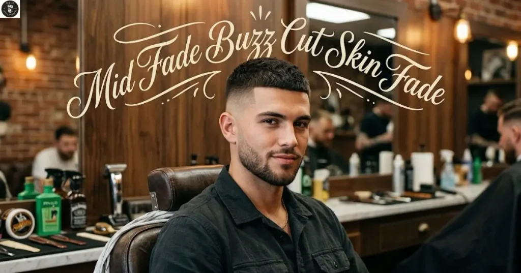 Mid Fade Buzz Cut Skin Fade