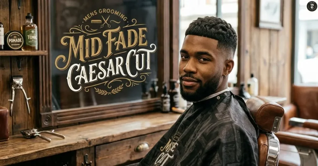 Mid Fade Caesar Cut