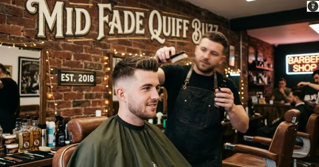 Mid Fade Quiff Buzz