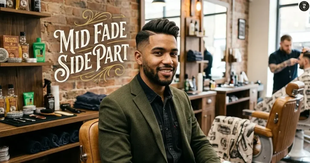 Mid Fade Side Part