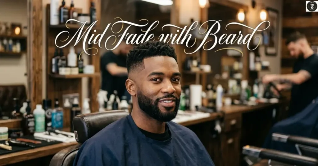 Mid Fade with Beard