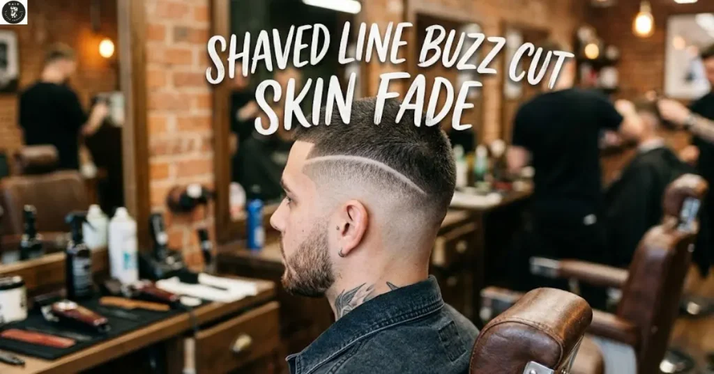 Shaved Line Buzz Cut Skin Fade