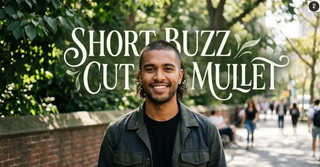 Short Buzz Cut Mullet