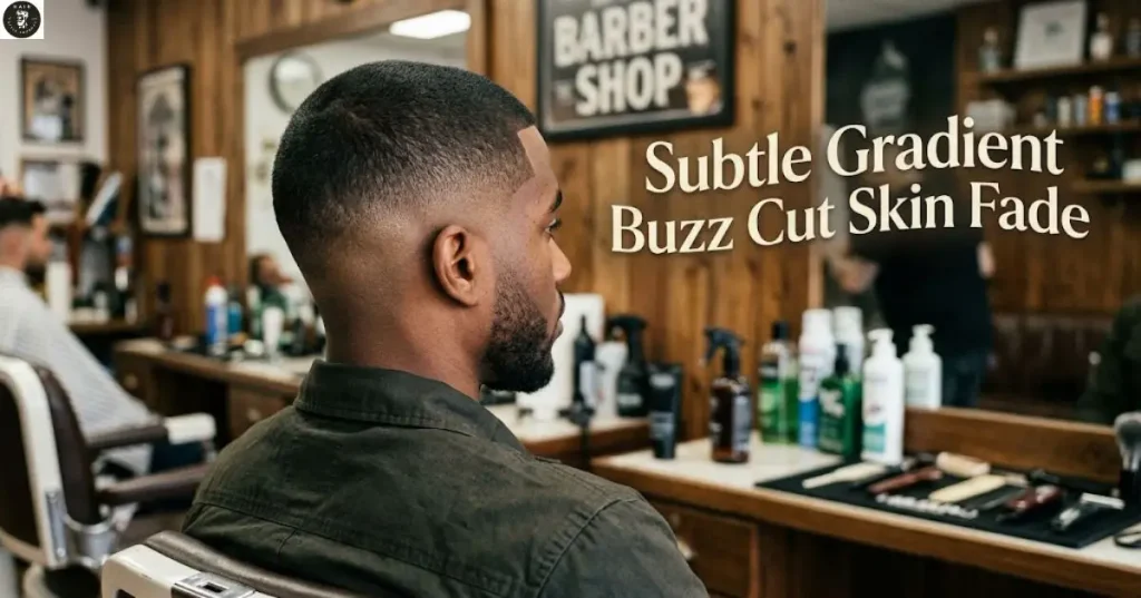 Subtle Gradient Buzz Cut Skin Fade