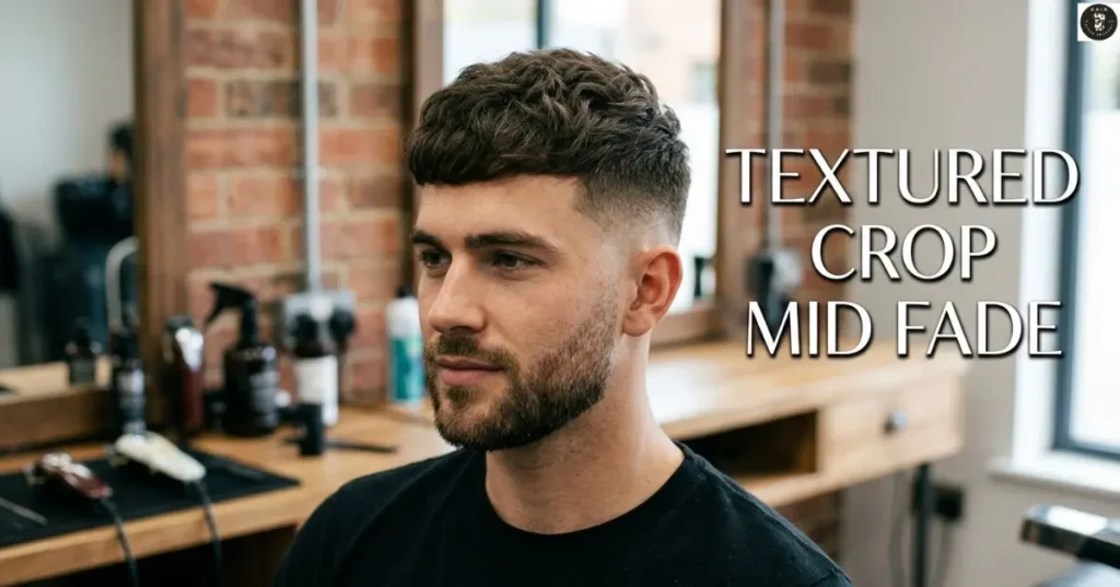 Textured Crop Mid Fade