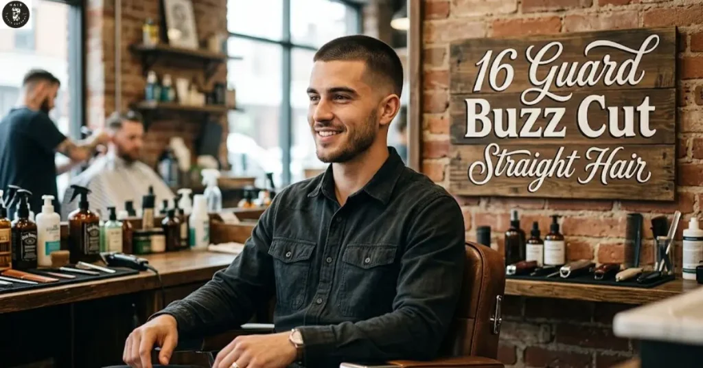 16 Guard Buzz Cut Straight Hair