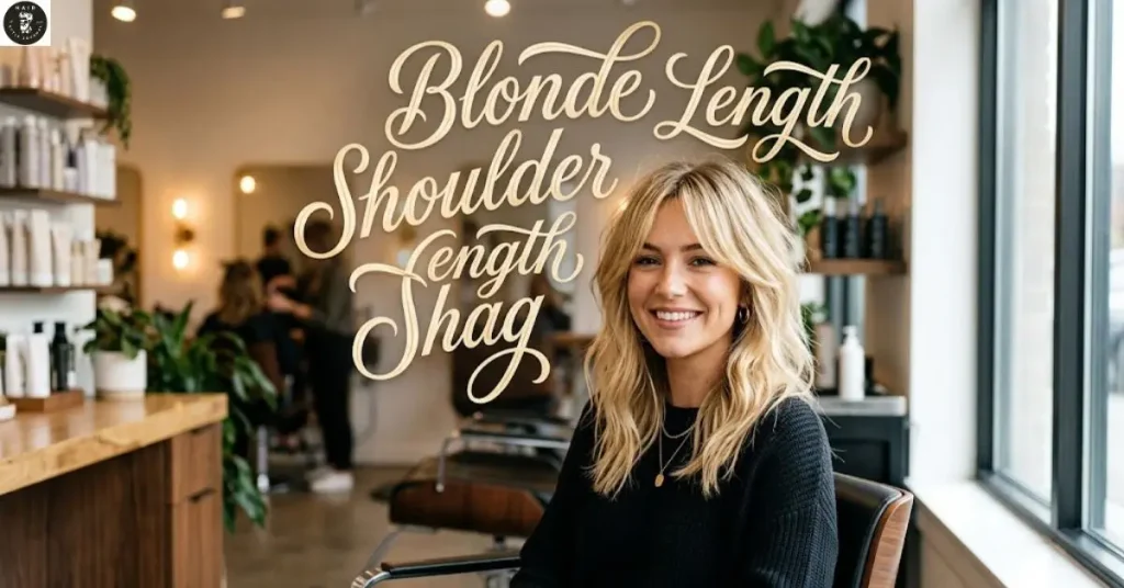 blonde-shoulder-length-shag Blonde Shoulder Length Shag