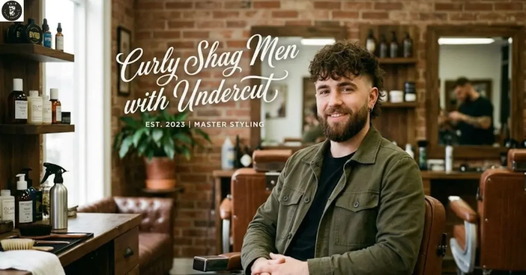 Curly Shag Men with Undercut