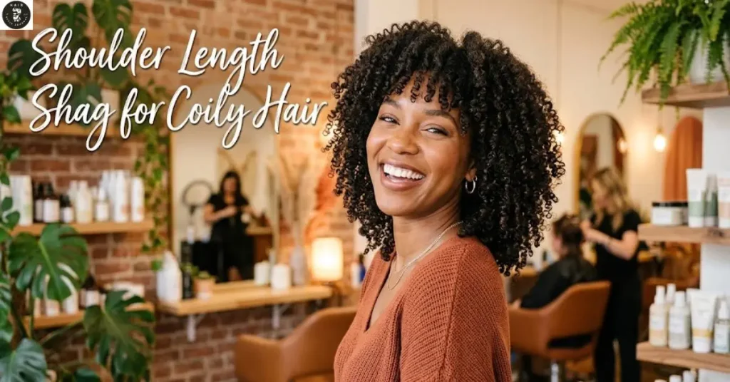 shoulder-length-shag-for-coily-hair Shoulder Length Shag for Coily Hair