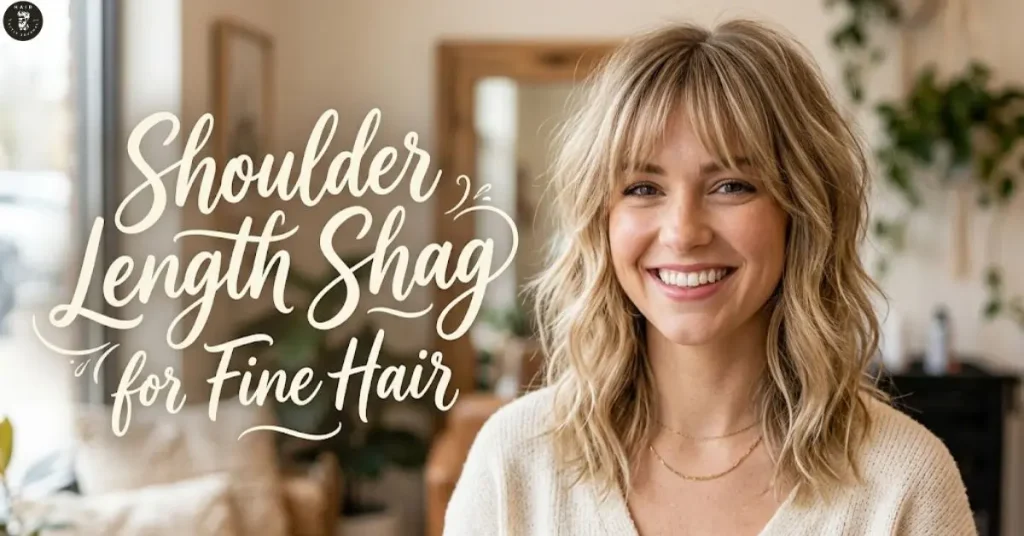 shoulder-length-shag-for-fine-hair Shoulder Length Shag for Fine Hair