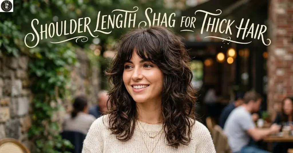 shoulder-length-shag-for-thick-hair Shoulder Length Shag for Thick Hair