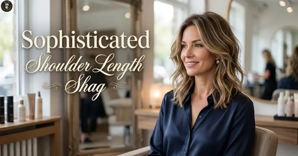 sophisticated-shoulder-length-shag Sophisticated Shoulder Length Shag