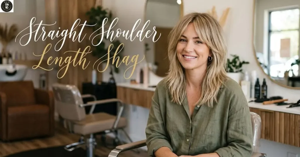 straight-shoulder-length-shag Straight Shoulder Length Shag