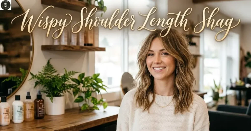 wispy-shoulder-length-shag Wispy Shoulder Length Shag